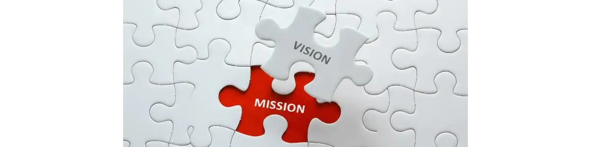 Mission and Vision puzzle pieces connecting